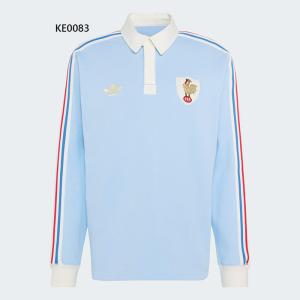 アディダス メンズ フランス ラグビー 120周年 クランチ ヘリテージ ジャージ ラグビーウェア トップス 長袖 DVL35