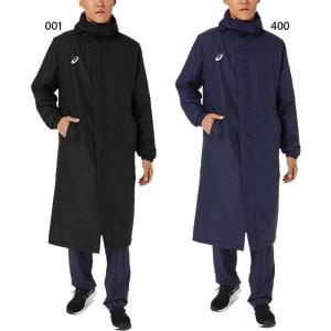 asics ベンチコート L 黒 ASICS アシックス 中わたロングコート asics ベンチコート