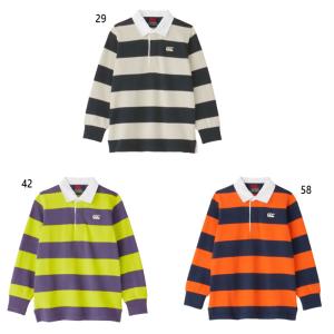 カンタベリー ジュニア キッズ ロングスリーブラグビージャージ JR. L/S RUGBY JERSEY カジュアルウェア ポロシャツ トップス 長袖 RJ44350J｜vitaliser