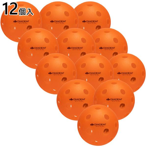 12個入 USAPA公認 ダイアデム メンズ レディース パワーピックルボール インドアボール 屋内...