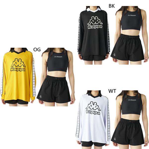 4点セット カッパ レディース 水着 ゲームシャツ カジュアル水着 ゲームシャツ+タンキニ+ビキニパ...