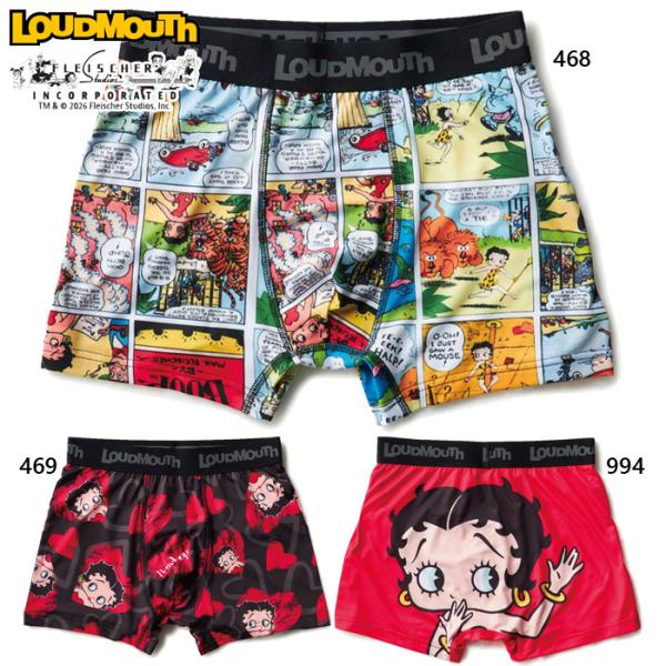 ラウドマウス メンズ ベティー ブープ LOUDMOUTH×Betty Boop ボクサーパンツ ア...