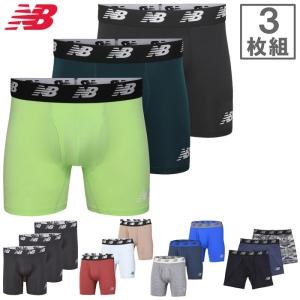 全5色 3枚セット ニューバランス メンズ プレミアムボクサーパンツ 6インチ 前開き 3P アンダーウェア トレーニングウェア 下着 ロングタイプ LAU13001｜バイタライザー