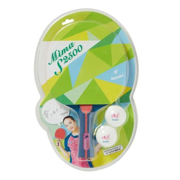 ニッタク メンズ レディース ジュニア Mima S2500 卓球 シェークハンドラケット NH-5...