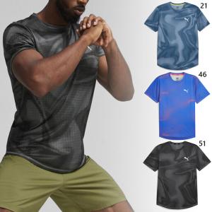 プーマ メンズ ラン フェイバリット RUN FAVORITE AOP Tシャツ ジョギング マラソン ランニングウェア トップス 半袖 吸水速乾 トレーニング ジム 524549