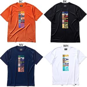 スポルディング メンズ レディース Tシャツ ボヘミアンロゴ バスケットボールウェア トップス 半袖Tシャツ SMT22110｜vitaliser