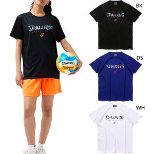 スポルディング メンズ レディース バレーボールTシャツ ファスト バレーボールウェア トップス 半袖Tシャツ SMT24021V｜vitaliser