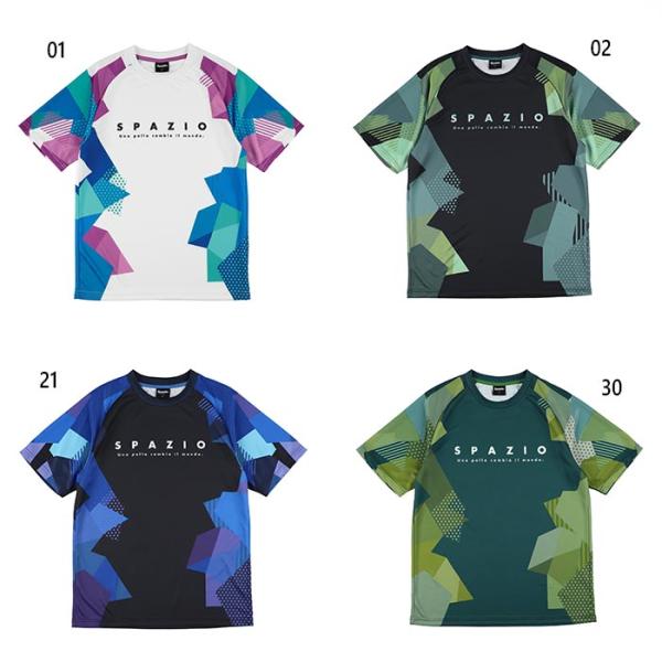 スパッツィオ メンズ レディース ジオメトリー プラクティスシャツ サッカーウェア フットサルウェア...