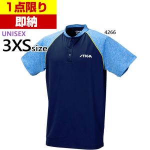 3XSサイズ スティガ メンズ レディース シャツチーム2 SHIRT TEAM II 卓球ウェア トップス 半袖 ゲームシャツ 1854426601｜vitaliser
