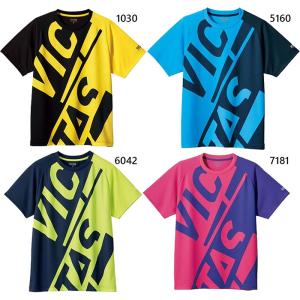 ビクタス メンズ レディース ブロック ロゴ ティー BLOCK LOGO TEE 卓球ウェア トップス 半袖 プラクティスシャツ 632102