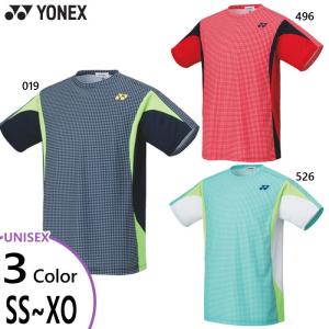 ヨネックス メンズ レディース ゲームシャツ テニス バドミントンウェア トップス 半袖Tシャツ 10356｜vitaliser