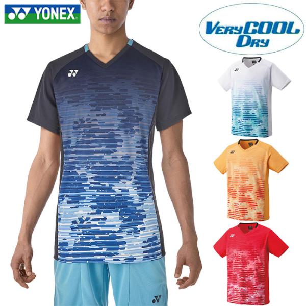 ヨネックス メンズ ゲームシャツ フィットスタイル テニス バドミントンウェア トップス 半袖 10...