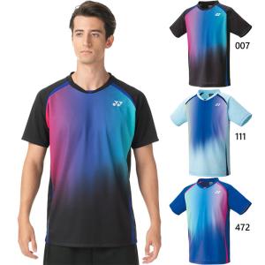 ヨネックス メンズ レディース ユニゲームシャツ フィットスタイル テニス バドミントンウェア トップス 半袖 UVカット 吸汗速乾 10599｜vitaliser
