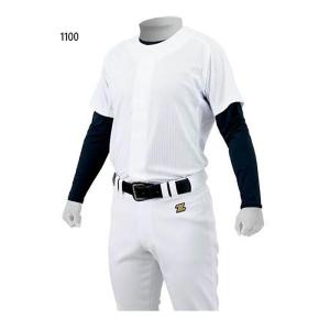 ゼット野球 ジュニア キッズ メッシュフルオープンシャツ 野球ウェア トップス 半袖 BU2281MS｜vitaliser