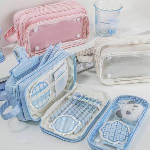 2in1 痛ペンケース クリア 筆箱 小学生 ...の詳細画像4