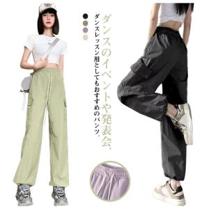 ロングパンツ レディース カーゴパンツ ストリ...の詳細画像5