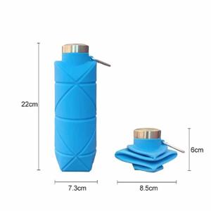水筒 カラビナ付き シリコン 700ml スポ...の詳細画像1