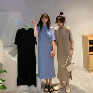 体型カバー レディース 着痩せ ロングTシャツ...の詳細画像3