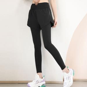ショートパンツ一体型 レギンス レディース ヨ...の詳細画像1