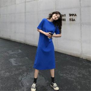 ワンピース tシャツワンピース 夏 無地 UV...の詳細画像3