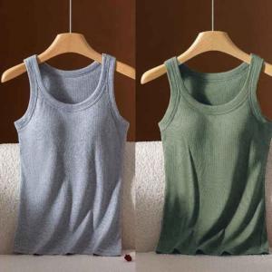 ノンワイヤー 2枚セット キャミソール カップ...の詳細画像2