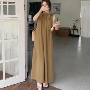 レディース ワンピース ゆったり ロング丈 ロ...の詳細画像3