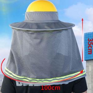 ファスナー付き つば UVカット ヘルメット用...の詳細画像3