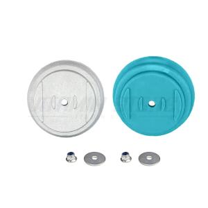 【 2点セット ナット・ワッシャー付き】草刈機台座 交換用蓋取付穴径5mm 合金製 プラスチック製 電動草刈り機 コードレス 草刈機 　草刈り払い機　交換用