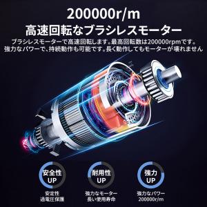 【最強風速80m/s・200000RPM】エア...の詳細画像5
