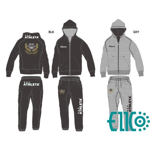 ATHLETA/アスレタ 別注 防風ウォーム スウェット パーカー・パンツ 上下セット (EI-01...
