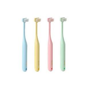 ボニカ　T字型歯ブラシ　1本（カラー：ピンク、ブルー、グリーン、イエローのどれか）
