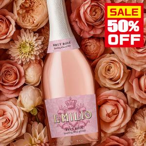 50％OFF 【世界トップ30ワイナリー】 エミリオ ブリュット ロゼ 750ml 辛口 チリ スパークリングワイン 泡 ロゼスパークリング ピノノワール 爆買