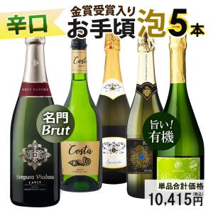 ワイン ワインセット スパークリングワイン 泡 お手頃 5本 辛口 お買い得 スパークリングセット 金賞 送料無料 一部除 おまけ付｜ワイン館ビバヴィーノ 本館