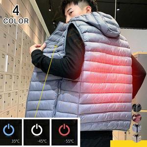在庫一掃 返品不可 電熱ベスト ヒーター付き メンズ