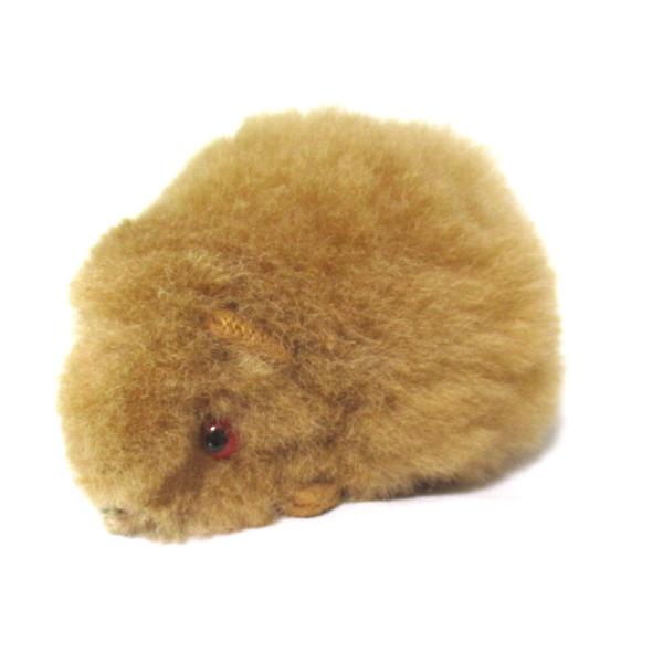 【ほったらかしペット】クイ（茶色・ブラウン）の形した ふわふわ ぬいぐるみ アルパカ毛 100% １...