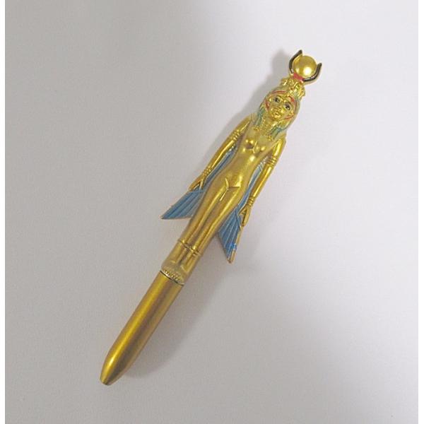 【古代エジプトのお土産・ボールペン単品 1本】【TYPE3】王妃などをモチーフにしたノック式ボールペ...