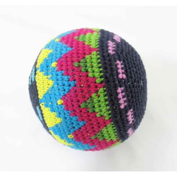 ビッグサイズ　大きいサイズのハッキーサック　お手玉　フットバッグ　ボール　グアテマラ雑貨