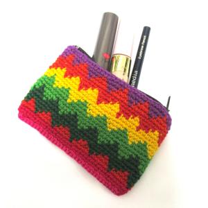 アワイヨ柄布のアンデス織物】【大サイズ】【ピンク色】南米ペルーの