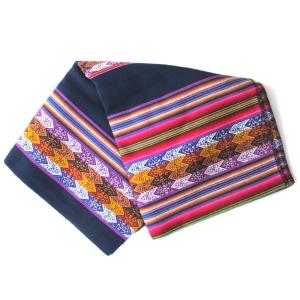 アワイヨ柄布のアンデス織物】【中サイズ】【マルチカラー 】南米