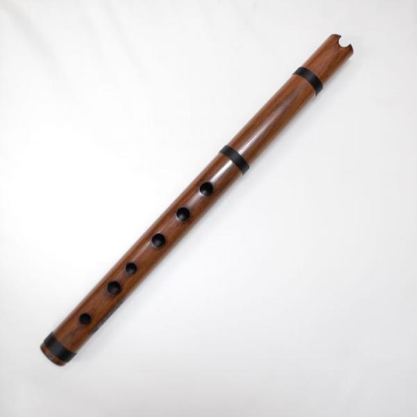 【QU05】ペルーマルク社のハカランダ製（紫檀）ケーナ（縦笛） ペルー製（材質は木製）