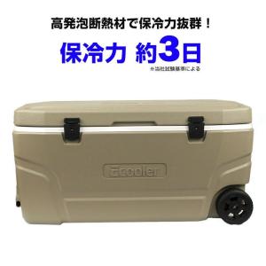 3ＤＡＹＳ クーラー キャスター付 95Ｌ アウトドア クーラーボックスキャリー レジャー キャンプ クーラーボックス ビバホーム｜vivashop