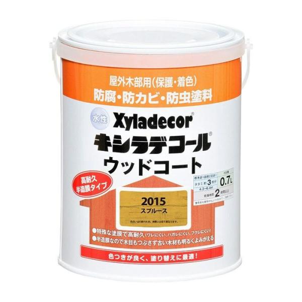 カンペハピオ 水性 キシラデコール ウッドコートS スプルース 0.7L 0.7L スプルース ビバ...