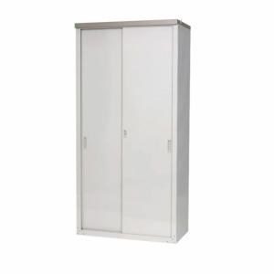 グリーンライフ 家庭用収納庫ハーフ棚 HS-182HT 幅890mm×奥行470mm×高さ1820mm チタングレー ビバホーム