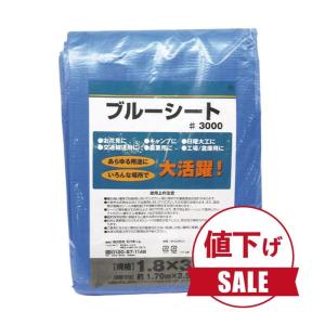 数量限定】【値下げ】ブルーシートCN 2.7×2.7m ブルー（2.7×2.7m