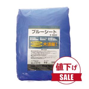 数量限定】【値下げ】ブルーシートCN 3.6×5.4m ブルー（3.6×5.4m