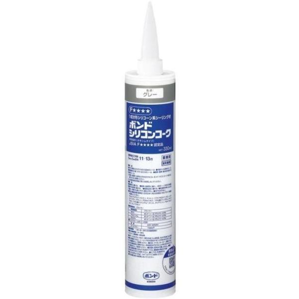 コニシ ボンド シリコンコーク 330mL 330ml グレー ビバホーム