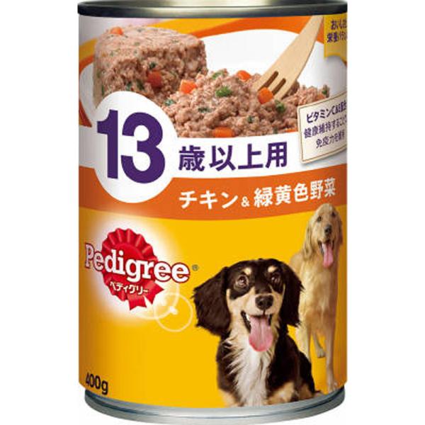 ペディグリー缶13歳以上用　チキン＆野菜　400ｇ  ペット 犬フード 缶 ビバホーム