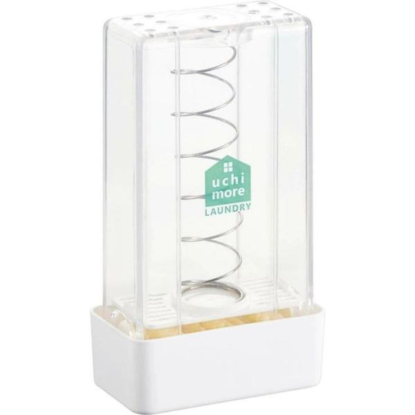 コジット 泡立つ洗濯せっけんケース スリム 幅80mm×奥行45mm×高さ142mm ホワイト ビバ...