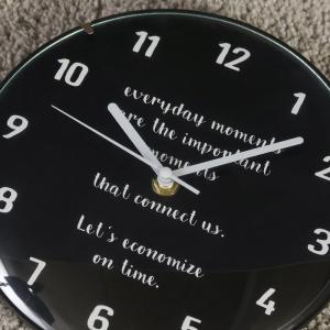 カバー付ウォールクロック BLACK 家具 イ...の詳細画像2