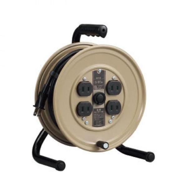 ハタヤ コードリール JSリール 単相100V 10m JS-101 10m ベージュ ビバホーム